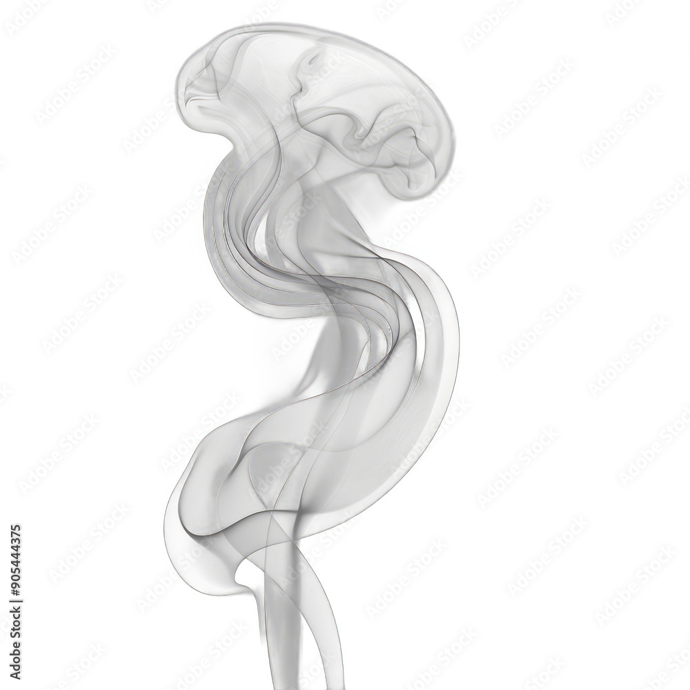 Captivating White Smoke. Serenity and Elegance Concept Captivating White Smoke. Serenity and Elegance Concept