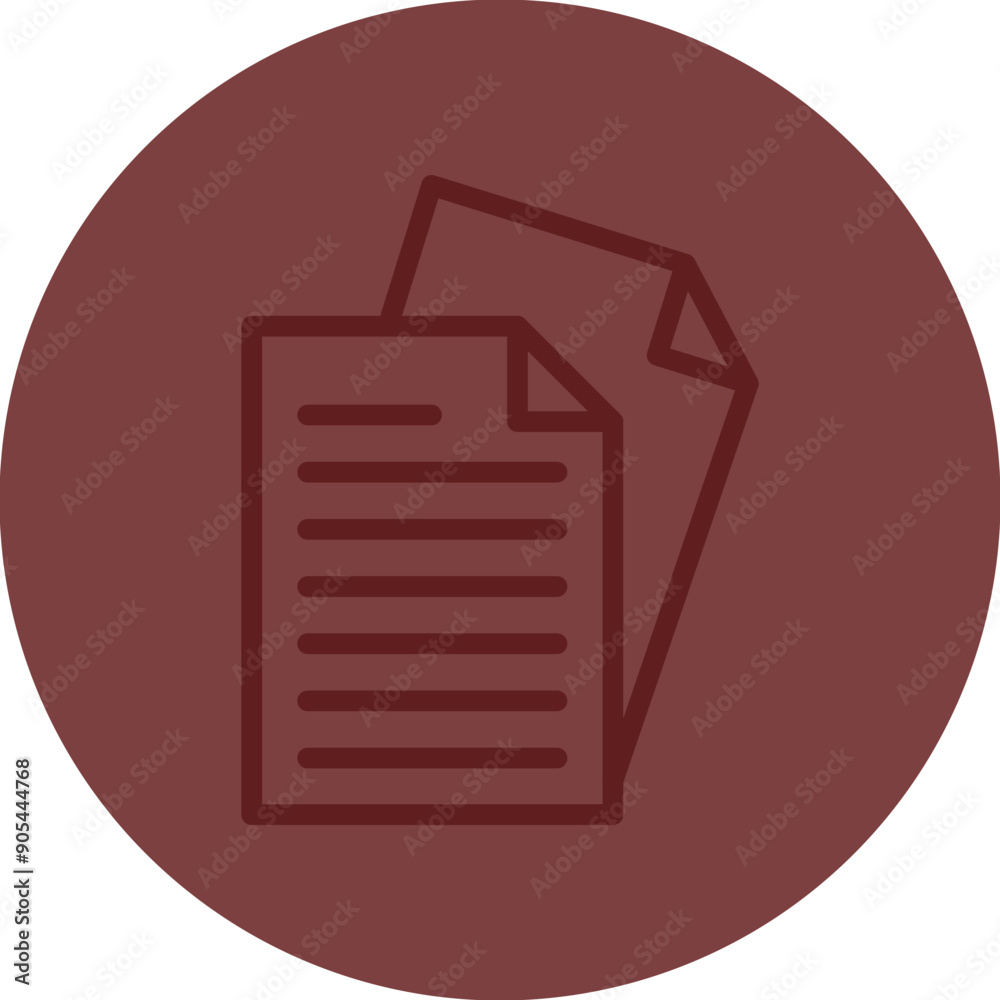 Document Vector Line Maroon Circle Maroon Document Vector Line Maroon Circle Maroon