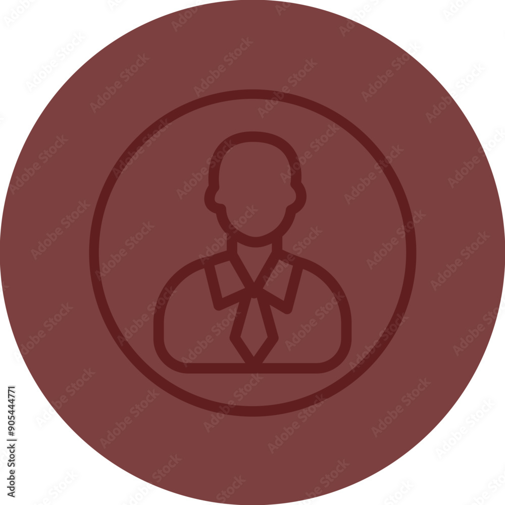 Avatar Vector Line Maroon Circle Maroon Avatar Vector Line Maroon Circle Maroon