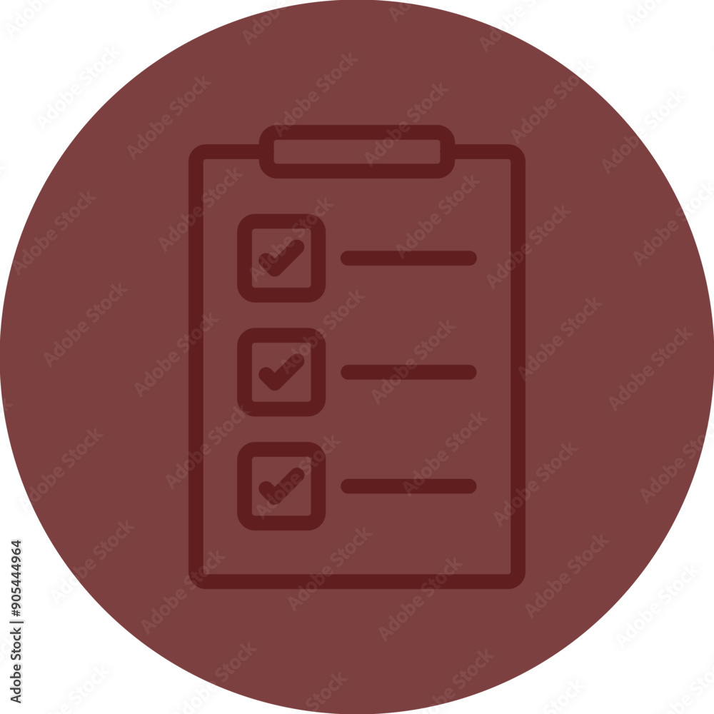 Checklist Vector Line Maroon Circle Maroon Checklist Vector Line Maroon Circle Maroon