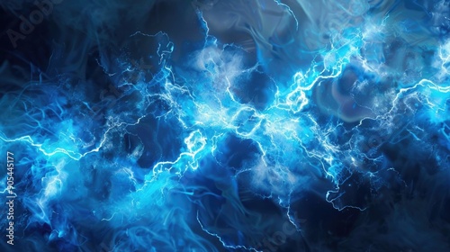 blue electric energy background