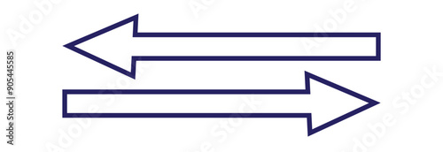 Black Arrow exchange icon, flat design eps 10