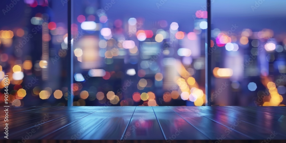  Blurred Modern Office Building with Sunlight Reflections: Futuristic Urban Landscape Symbolizing Prosperity and Technological Advancement. Creative Pattern for Advertising and Marketing, Showcasing G