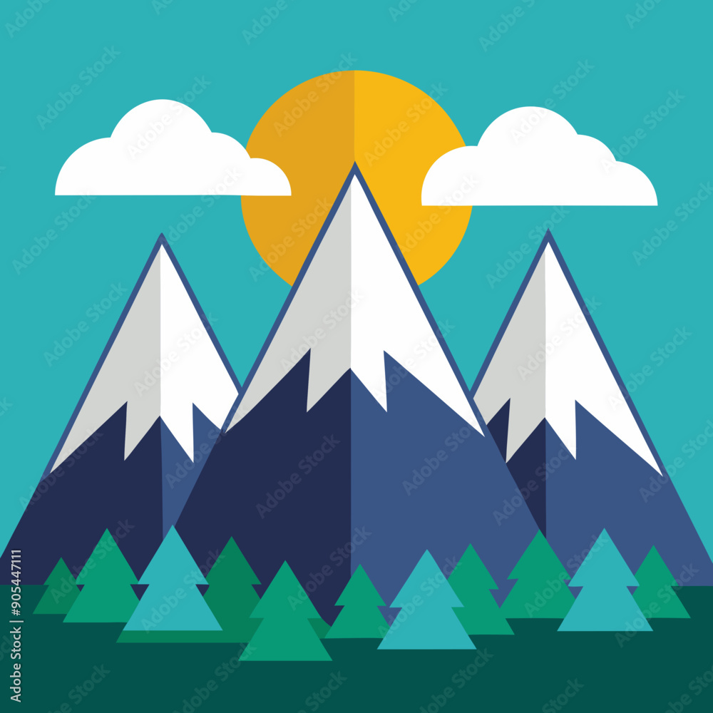 mountains vector illustration mountains vector illustration