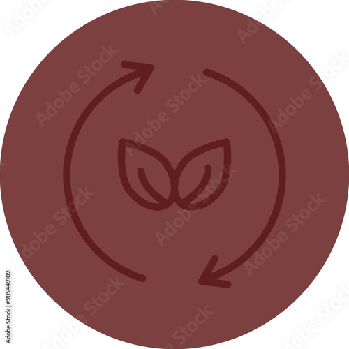 Reuse Vector Line Maroon Circle Maroon