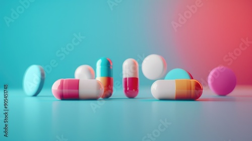 Letrozole tablet with medical theme photo