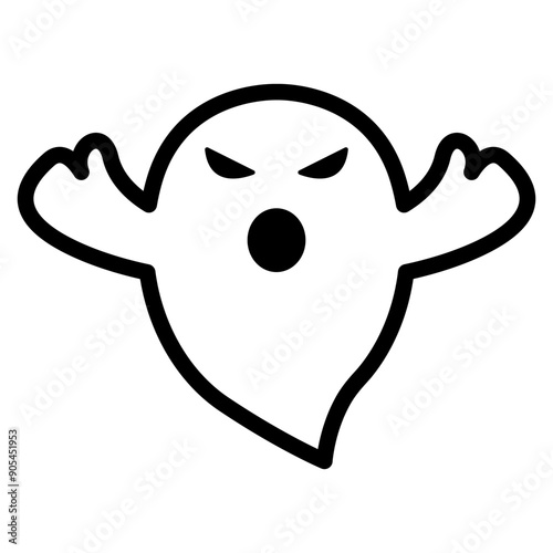 Ghost icon vector illustration graphic design