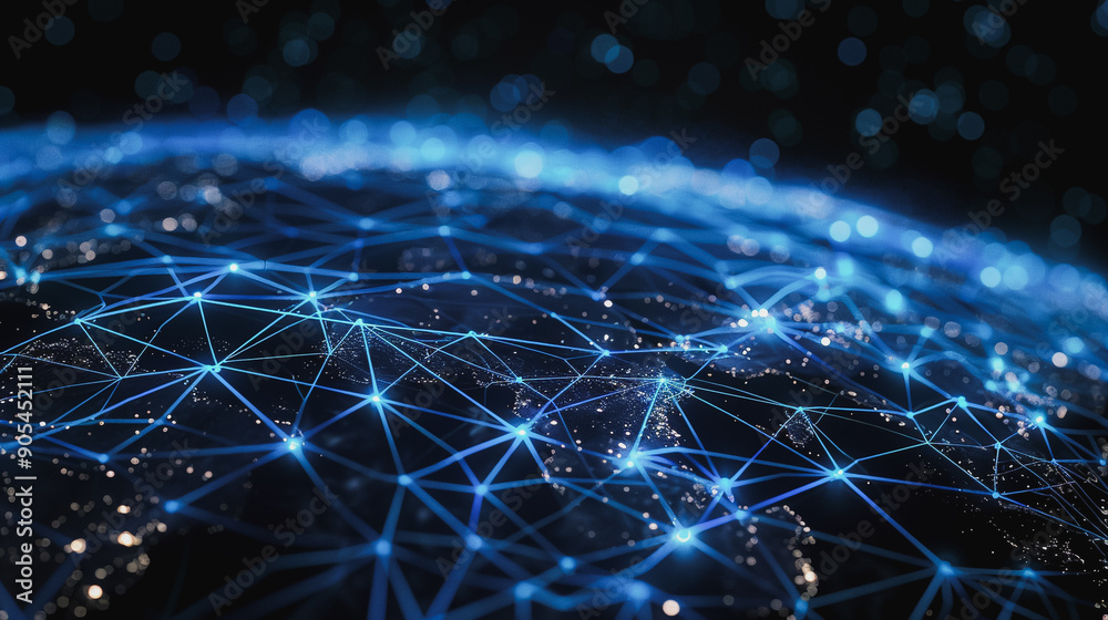 abstract professional business team people connection of line from nail node to node on world map background , networking concept abstract professional business team people connection of line from nail node to node on world map background , networking concept