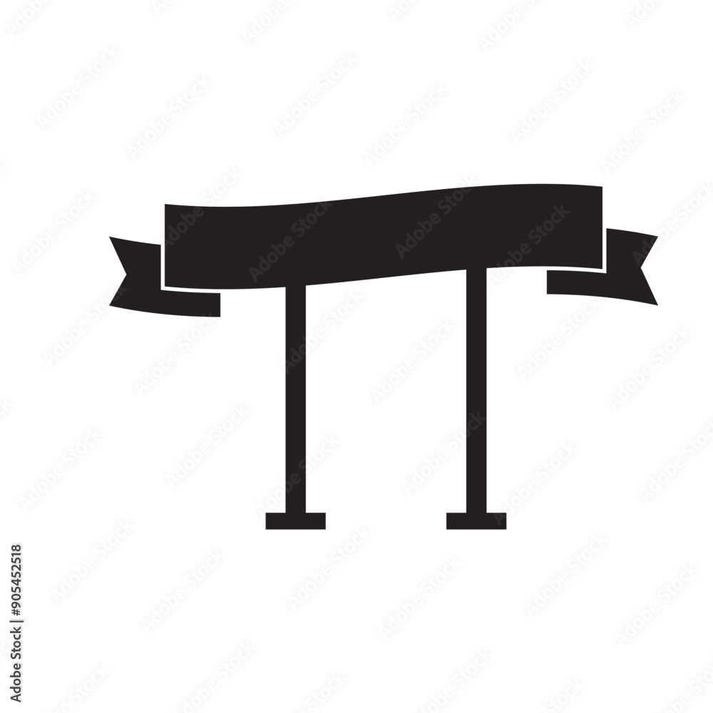 Banner  Icon Sign on white background. EPS 10/AI