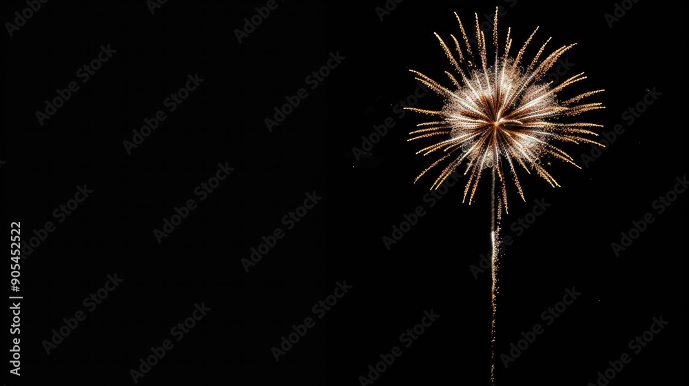 Copy space with black background showcasing fireworks Copy space with black background showcasing fireworks