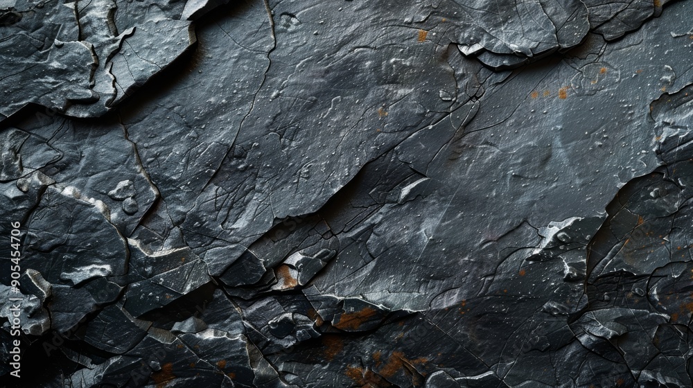 Dark Gray Rough Grainy Stone Texture