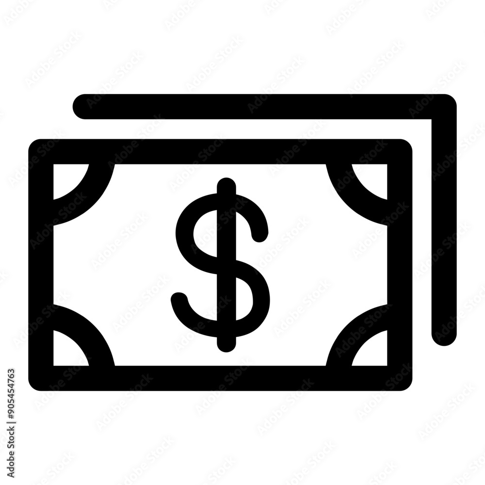 Investment icon in thin line style vector illustration graphic design Investment icon in thin line style vector illustration graphic design