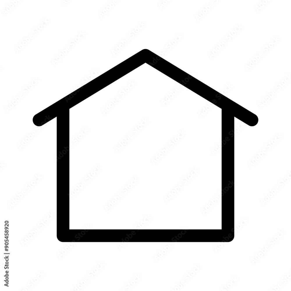 House icon in thin line style vector illustration graphic design House icon in thin line style vector illustration graphic design