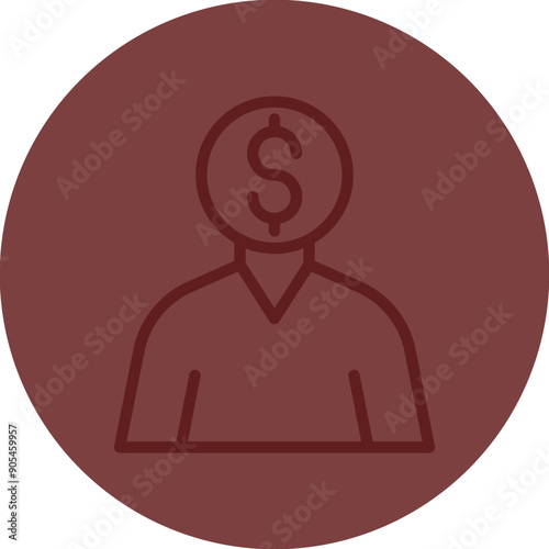 Corruptor Vector Line Maroon Circle Maroon