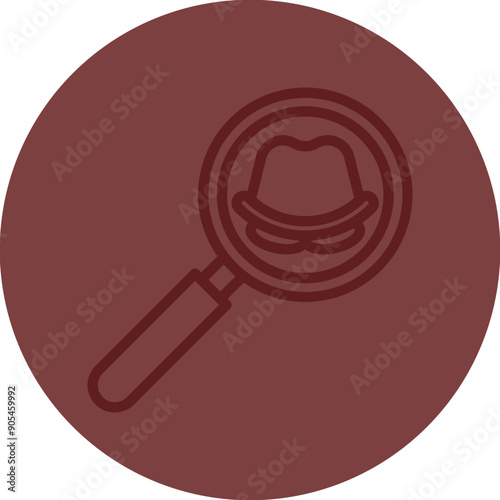 Fraud Vector Line Maroon Circle Maroon