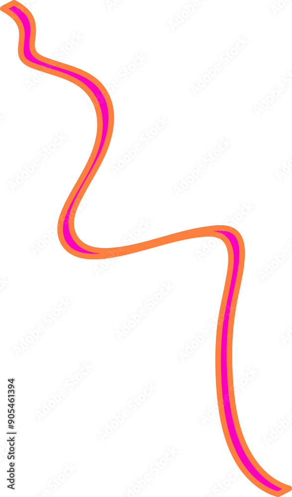 Colorful ribbons, birthday, festive carnival, party greeting
