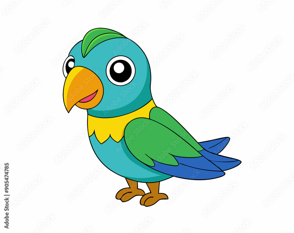 Colourful vector illustration of a parrot, ideal for digital and print projects, featuring vibrant feathers and intricate details. Colourful vector illustration of a parrot, ideal for digital and print projects, featuring vibrant feathers and intricate details.