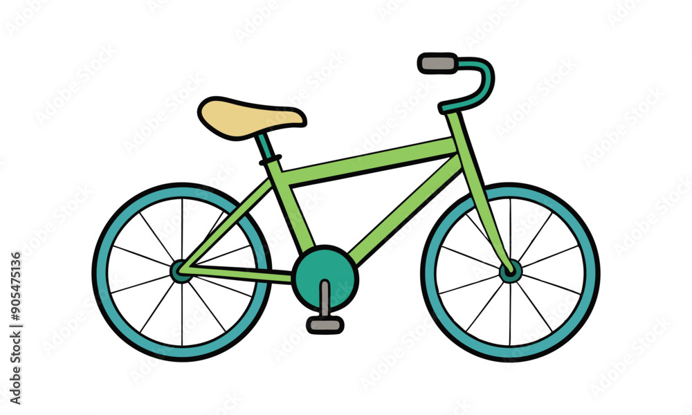 Flat Bike Vector Illustration Design Flat Bike Vector Illustration Design