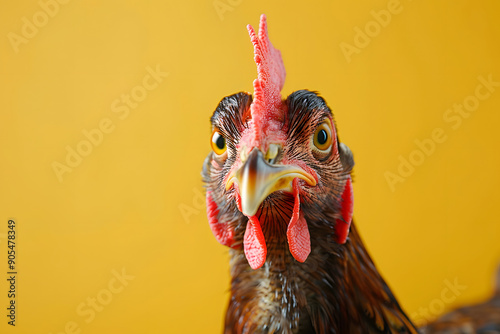 Portrait of a chicken