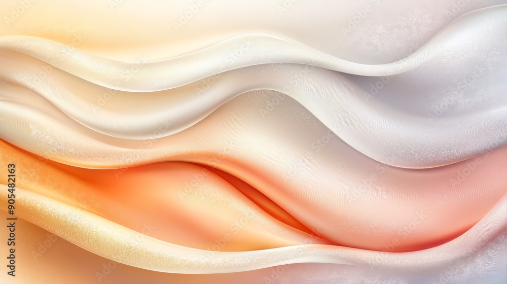 Abstract background with soft, flowing, pastel colors in a wave pattern.
