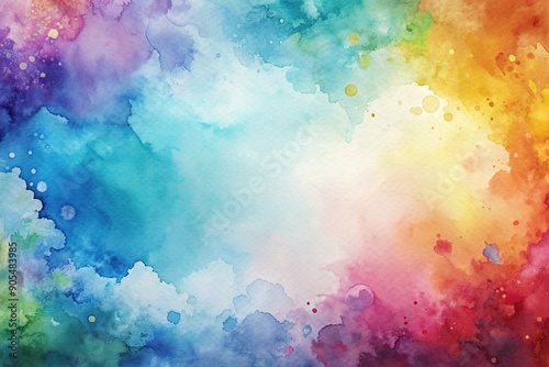 Abstract watercolor background in an asymmetrical composition, artistic, artistic,watercolor, artistic, modern, illustration, paint, design, brush strokes, artistic, watercolor painting