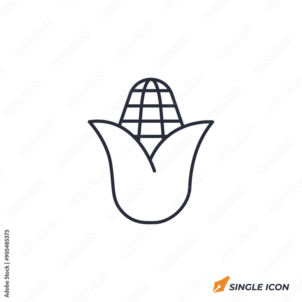 Corn icon vector illustration. Corn symbol isolated on white background Corn icon vector illustration. Corn symbol isolated on white background