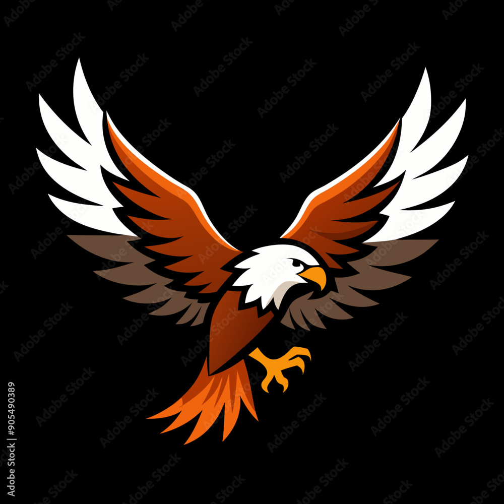 Obraz premium create a realistic vector big eagle vector art illustration