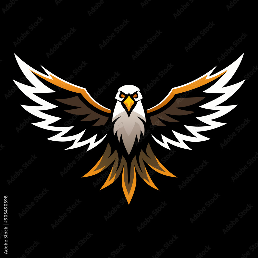 Obraz premium create a realistic vector big eagle vector art illustration