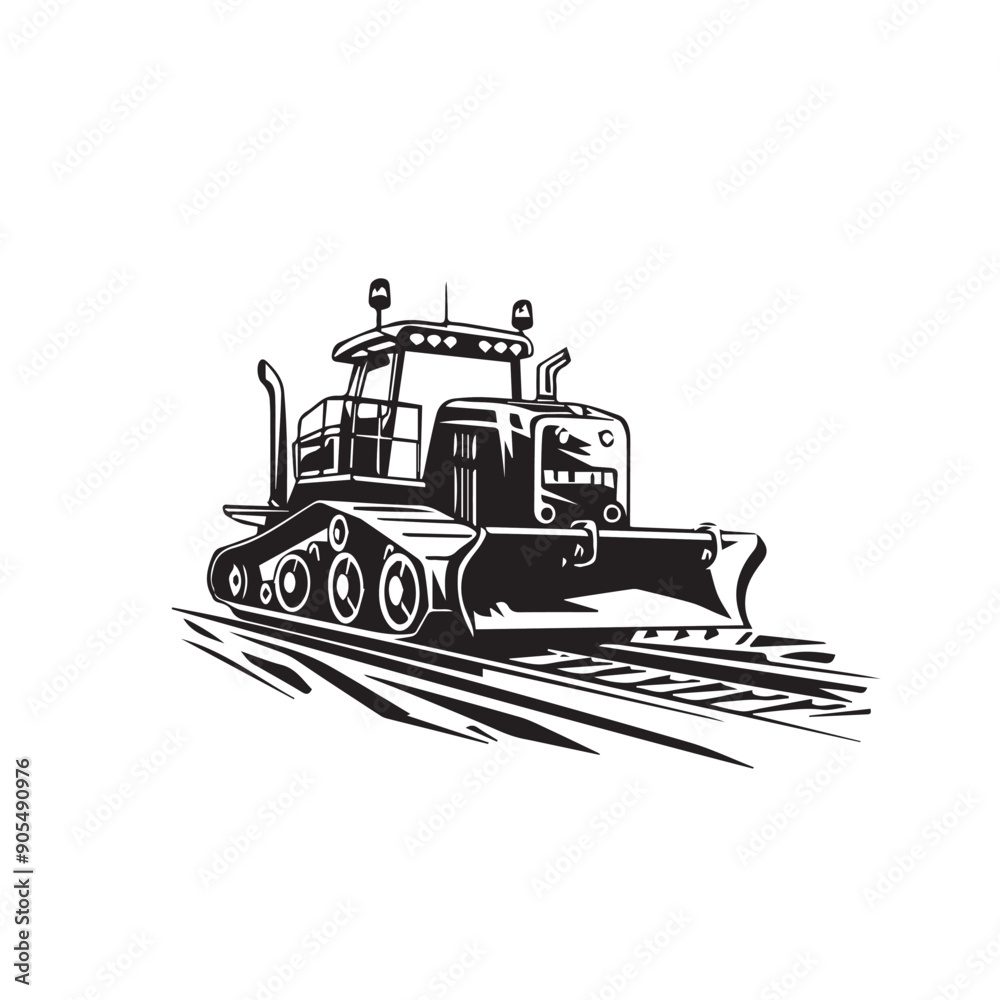 CRAWLER CARRIER in cartoon, doodle style . Image for t-shirt, web, mobile apps and ui. Isolated 2d vector illustration in logo, icon, sketch style, Eps 10, black and white. AI Generative CRAWLER CARRIER in cartoon, doodle style . Image for t-shirt, web, mobile apps and ui. Isolated 2d vector illustration in logo, icon, sketch style, Eps 10, black and white. AI Generative