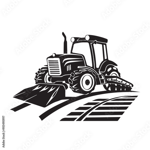 CRAWLER CARRIER in cartoon, doodle style . Image for t-shirt, web, mobile apps and ui. Isolated 2d vector illustration in logo, icon, sketch style, Eps 10, black and white. AI Generative