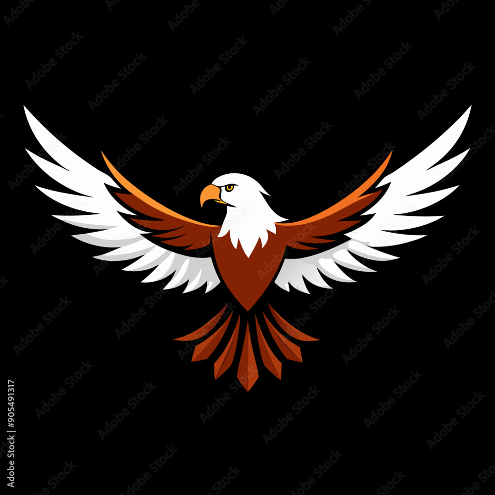 Obraz premium create a realistic vector big eagle vector art illustration