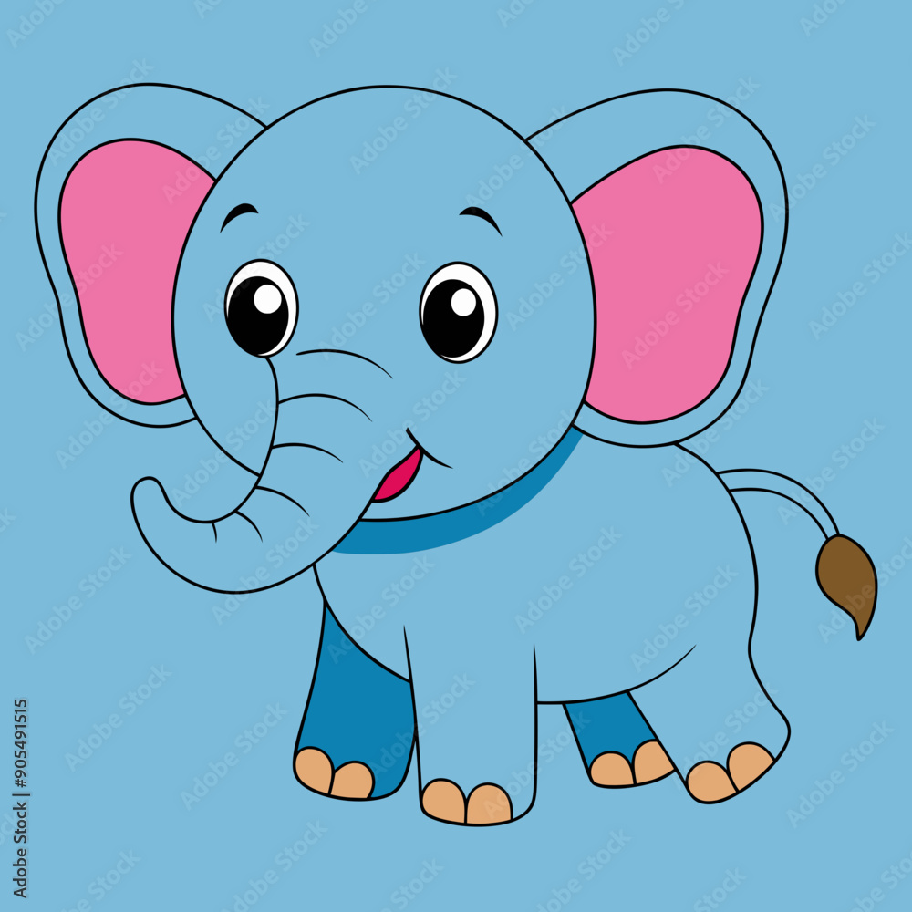 Fototapeta premium baby elephant