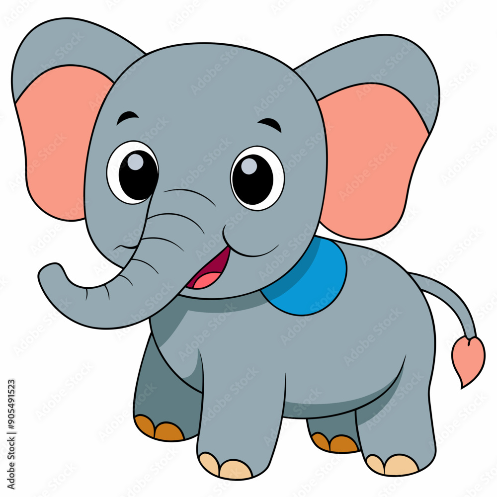 Naklejka premium baby elephant