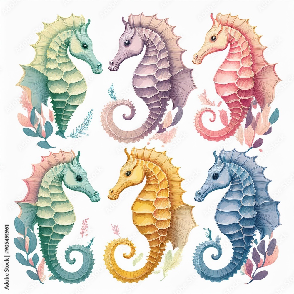 Sea Horse clipart, isolated vector illustration. Sea Horse clipart, isolated vector illustration.