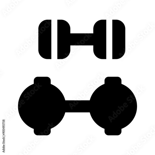 Dumbbell icon vector illustration graphic design