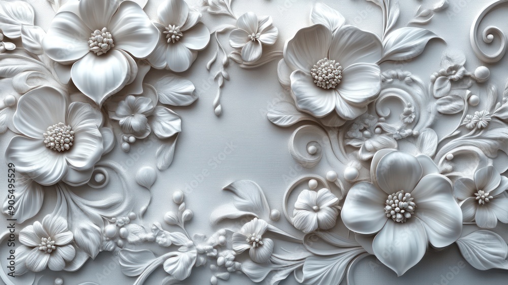 3d Floral patterns background 3d Floral patterns background