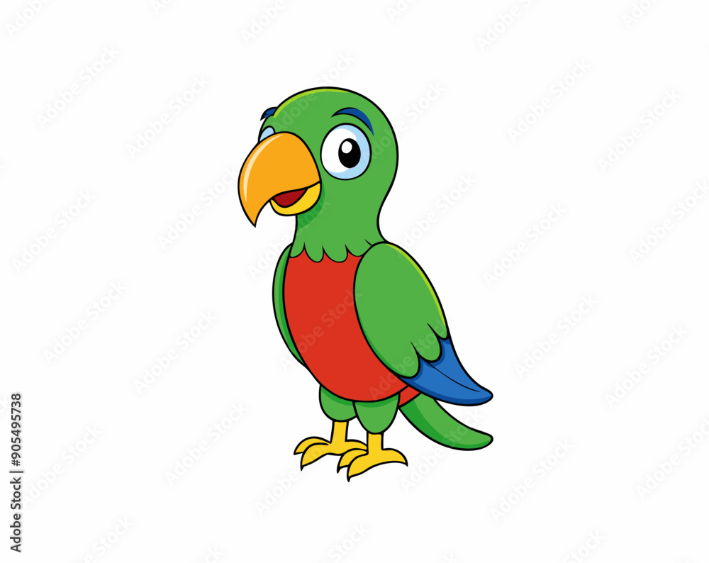 Colourful vector illustration of a parrot, ideal for digital and print projects, featuring vibrant feathers and intricate details. Colourful vector illustration of a parrot, ideal for digital and print projects, featuring vibrant feathers and intricate details.
