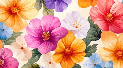 Floral patterns background