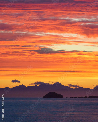 Sunset on Skye Island in Scotland