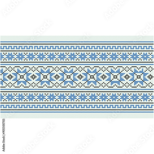 Ukrainian ornament. Imitation of knitted fabric. vector illustration. Can be used for backgrounds, patterns, covers, souvenirs, clothing, textiles and other layouts.