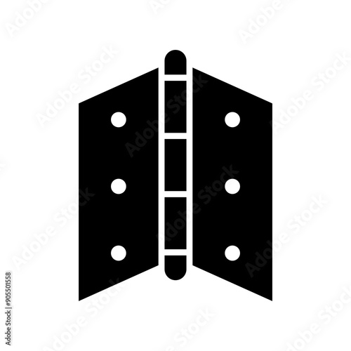 Door hinge icon vector