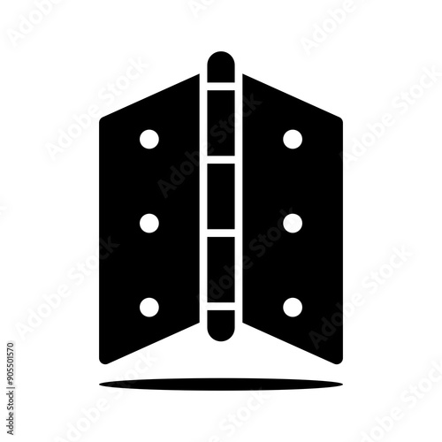 Door hinge icon vector