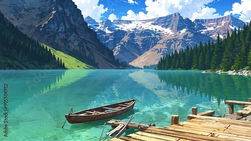 lake louise canada natural wonders around the world morning view anime