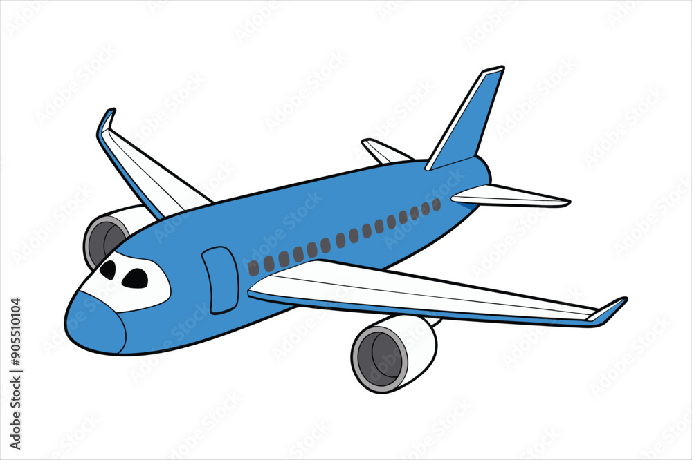 Boeing 787 Dreamliner line art vector Boeing 787 Dreamliner line art vector