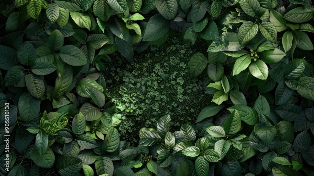 3d green leaf background copy space 3d green leaf background copy space