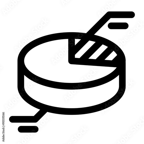 graph, chart, diagram icon in thin line style vector illustration graphic design
