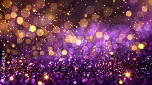 Abstract gold and purple texture, festive mood illustration