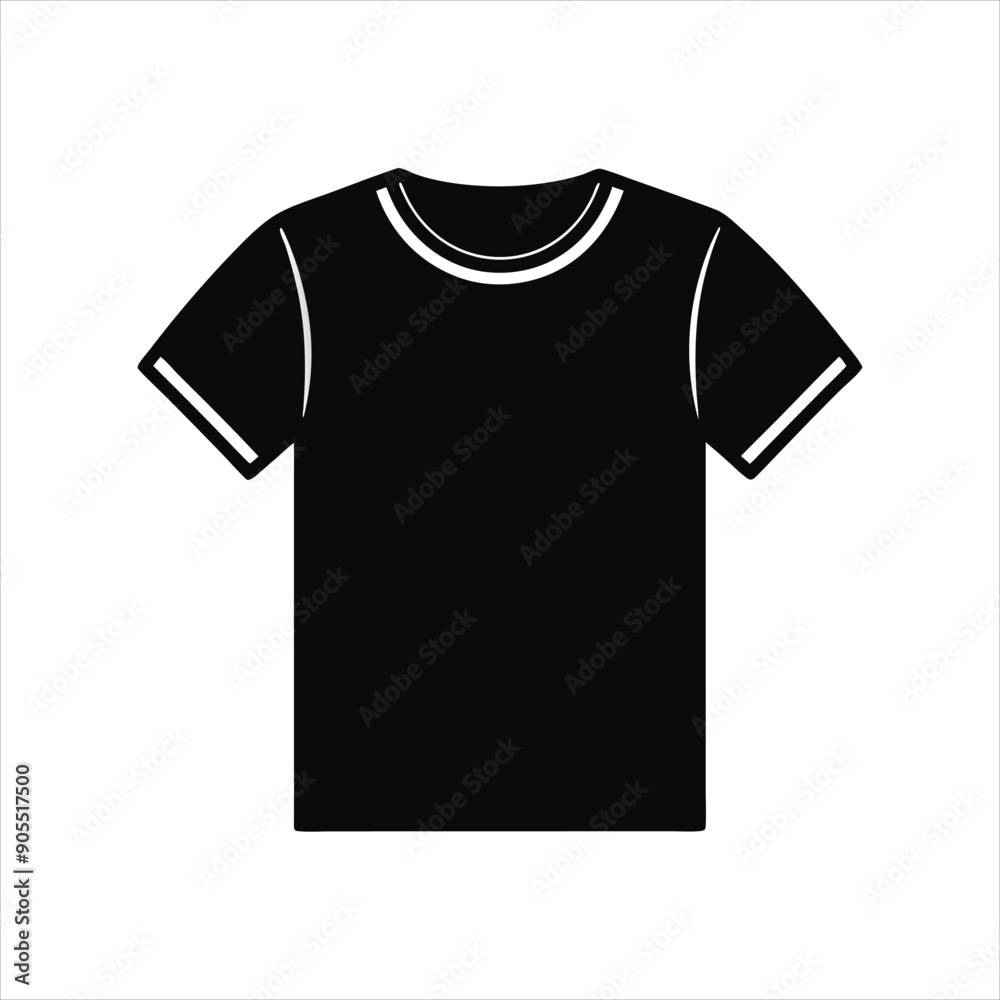 Create a black t shirt art vector