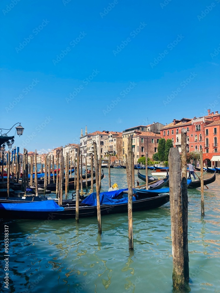 Fototapeta premium gondolas on the Water 