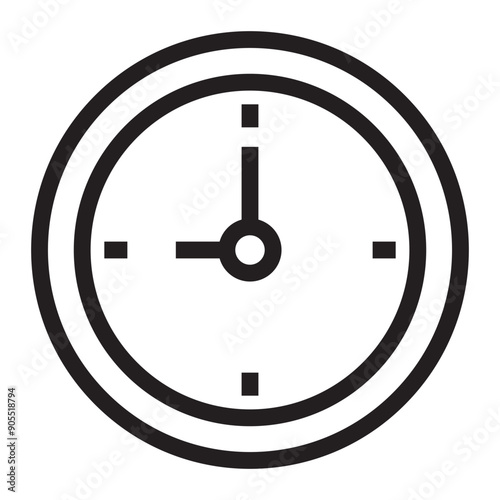 Clock line icon.